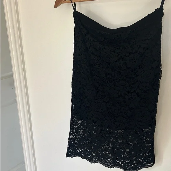 Hale Bob Black Lace Pencil Skirt - Picture 12 of 12